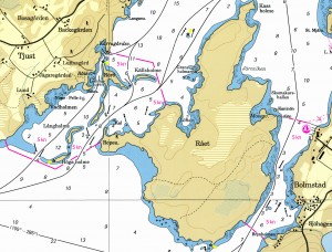 Fartbegränsningar ön Rået och Bolmstads hamn